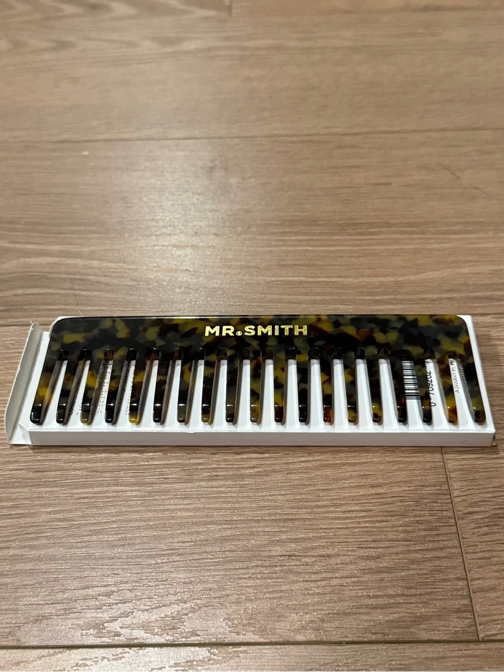 MR SMITH Tortoise-Pattern Wide Tooth Comb in Brown and Black - New